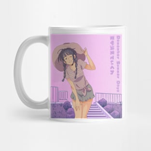 Summer Aesthetic Anime Girl Mug